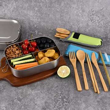 Leakproof UPTRUST Stainless Steel Bento Lunch Box - 1400ml