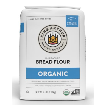King Arthur Unbleached Organic Bread Flour - High Protein 12.7% for Lofty Yeasted Breads, Non-GMO, K...
