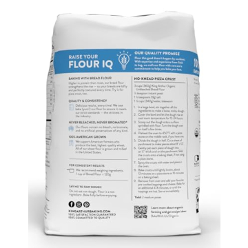 King Arthur Organic Bread Flour - High Protein for Artisan Baking