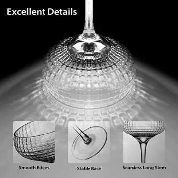 YY Vintage Coupe Cocktail Glass - Elegant Handcrafted Crystal