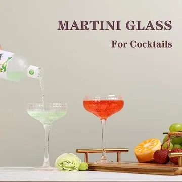 YY Vintage Coupe Cocktail Glass - Elegant Handcrafted Crystal