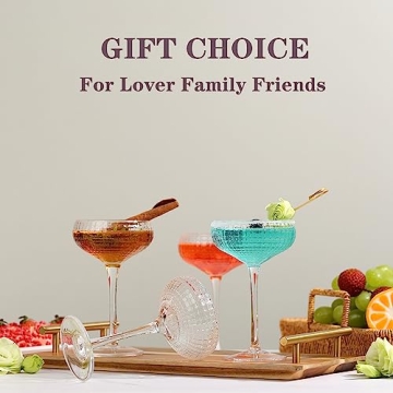 YY Vintage Coupe Cocktail Glass - Elegant Handcrafted Crystal