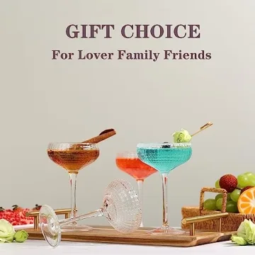 YY Vintage Coupe Cocktail Glass - Elegant Handcrafted Crystal