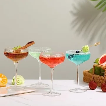 YY Vintage Coupe Cocktail Glass - Elegant Handcrafted Crystal