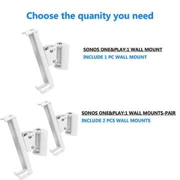 EMAQUIN Wall Mount for SONOS ONE/ONE SL/PLAY 1