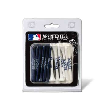 Team Golf MLB Tampa Bay Rays Pack Of 50 Golf Tees 2-3/4" Golf Tees, 50 Pack, Regulation Size, Multi ...