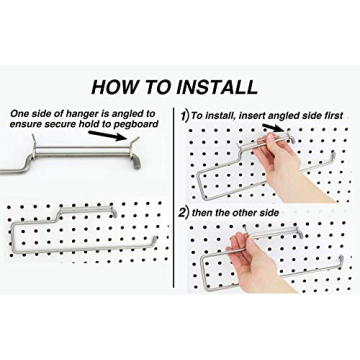 RightArrange Stainless Steel Paper Towel Holder for Pegboard