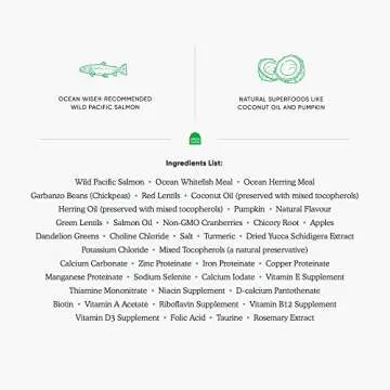 Open Farm Wild-Caught Salmon Grain-Free Dry Cat Food, Responsibly Sourced Pacific Salmon Recipe with Non-GMO Superfoods and No Artificial Flavors or Preservatives, 8 lbs