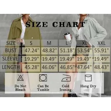 Stylish Waterproof Trench Coat for Women