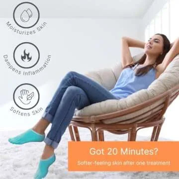 NatraCure 5-Toe Gel Foot Moisturizing Socks for All