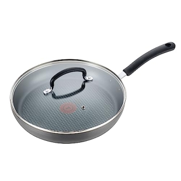 T-fal 10 Inch Nonstick Fry Pan with Lid, Durable & Versatile