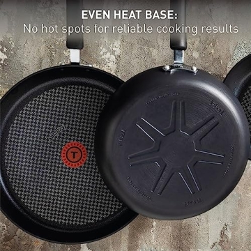 T-fal 10 Inch Nonstick Fry Pan with Lid, Durable & Versatile