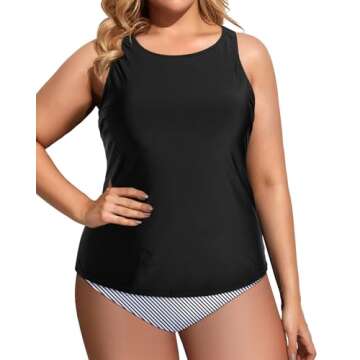 Holipick Stylish Tankini Swimsuits with Tummy Control