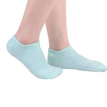 Moisturizing Spa Gloves and Socks Set Gel Gloves and Socks Heal Eczema Cracked Dry Skin for Repair Treatment Touch Screen Gift for Women