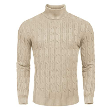 COOFANDY Men's Slim Fit Turtleneck Sweater - Cozy & Stylish for Winter