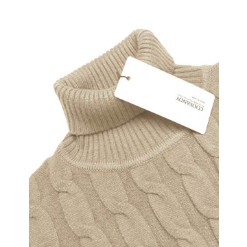 Buy COOFANDY Slim Fit Turtleneck Sweater - Stylish Comfort