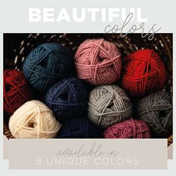 (1 Skein) Lion Brand Yarn Wool-Ease Thick & Quick Bonus Bundle Bulky Yarn, Fisherman