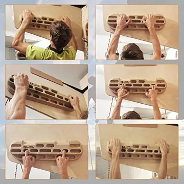 TWO STONES Climbing Hangboard Multi Practical Holds