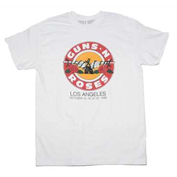 Guns N Roses L.A. 1989 Bullet T-Shirt White