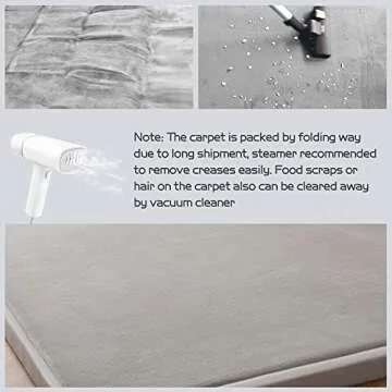 MAXYOYO Baby Play Mat, 1.2" Thick Memory Foam Soft Padded Carpet with Non-Slip Backing, 3x5 ft Japanese Tatami Rug Living Room for Kids, Toddler, Children, Nusery(Grey)