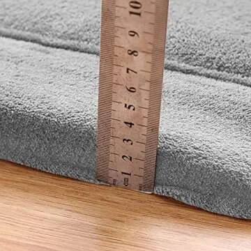 MAXYOYO Baby Play Mat, 1.2" Thick Memory Foam Soft Padded Carpet with Non-Slip Backing, 3x5 ft Japanese Tatami Rug Living Room for Kids, Toddler, Children, Nusery(Grey)