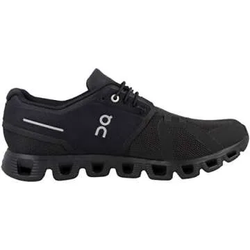 On Men's Cloud 5 Sneakers, All Black, 10 Medium US
