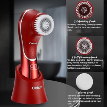 Facial Cleansing Brush - Waterproof, Rechargeable & Versatile