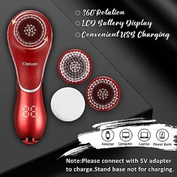 Facial Cleansing Brush - Waterproof, Rechargeable & Versatile