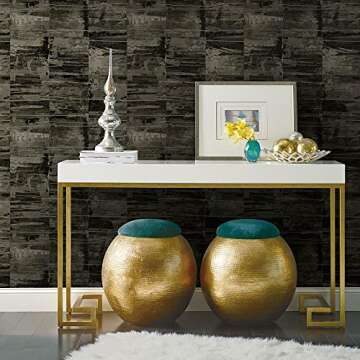 RoomMates RMK12229PLW Nikki Chu Black Congo Peel and Stick Wallpaper