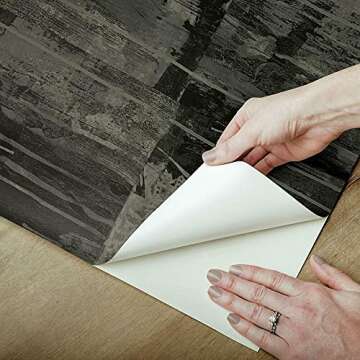 RoomMates RMK12229PLW Nikki Chu Black Congo Peel and Stick Wallpaper