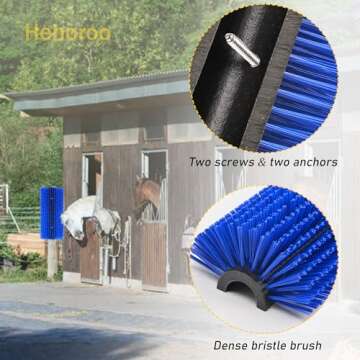 Hehoroo Livestock Scratch Brushes - Livestock Anti-itch Tool, Horse Brushes, Relieve Back Itching in...
