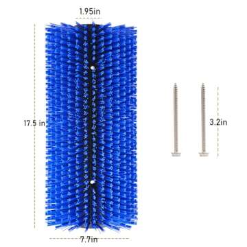 Hehoroo Livestock Scratch Brushes - Livestock Anti-itch Tool, Horse Brushes, Relieve Back Itching in Livestock, Appropriate for Horse, Cattle, Pig, Sheep(Blue)