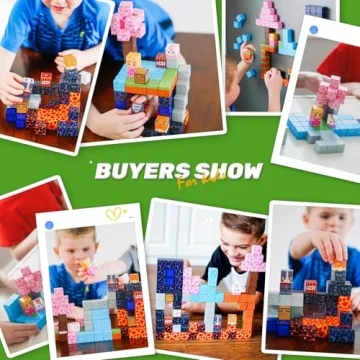 Magnetic Blocks STEM Sensory Toys for Kids 84PCS