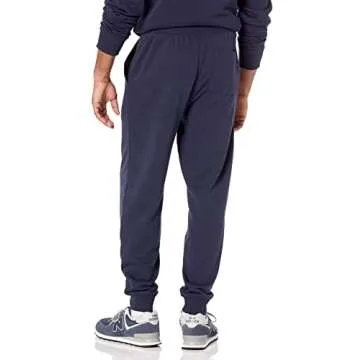 Amazon Essentials Men's Jogger Pants, Casual Relaxed Fit, Lightweight French Terry, Navy Loungewear,...
