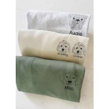 Custom Dog Mom Sweatshirt - Gift for Dog Lovers - Cozy Style