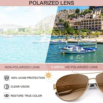 Stylish Polarized Sunglasses for Women UV Protection Lightweight