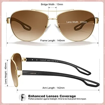 Stylish Polarized Sunglasses for Women UV Protection Lightweight