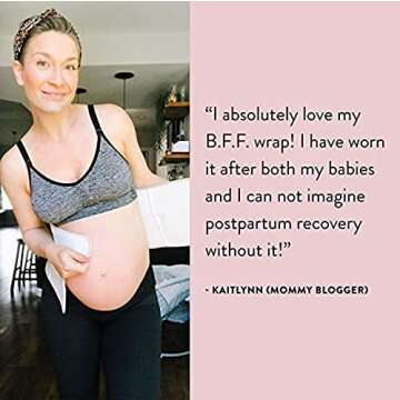 Belly Bandit Original Postpartum Belly Wrap - Belly Wrapping & Compression for Postpartum Recovery - Ease Back Pain, Promote Mobility & Core Support, Nude, Medium