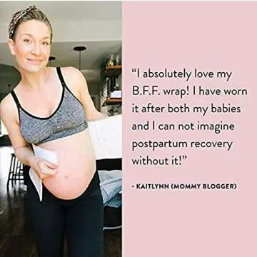 Belly Bandit Original Postpartum Belly Wrap - Belly Wrapping & Compression for Postpartum Recovery - Ease Back Pain, Promote Mobility & Core Support, Nude, Medium