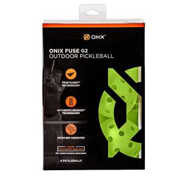 Onix Fuse G2 Outdoor Pickleballs with Exceptional Balance and Durability