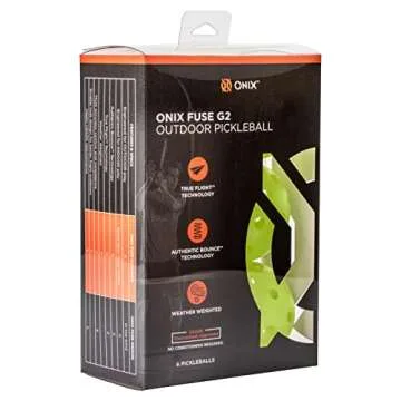 Onix Fuse G2 Outdoor Pickleballs with Exceptional Balance and Durability