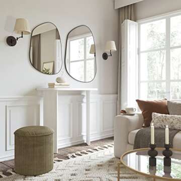 LVNGD Asymmetrical Irregular Wall Mirror for Home Decor