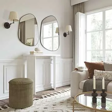 LVNGD Asymmetrical Irregular Wall Mirror for Home Decor