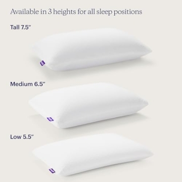 Purple Harmony Pillow Standard Medium for Luxurious Comfort