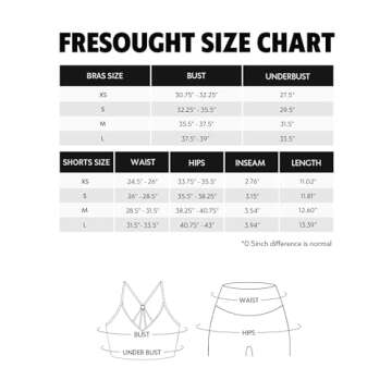FRESOUGHT Workout Sets for Women 2 Piece Ribbed Yoga Outfits Sports Bra Seamless Gym High Waisted Biker Shorts Set Brown M