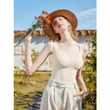 HYZ Women's Ribbed Cropped Tank Tops - Stylish & Comfortable