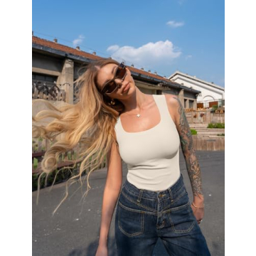 HYZ Women's Ribbed Cropped Tank Tops - Stylish & Comfortable