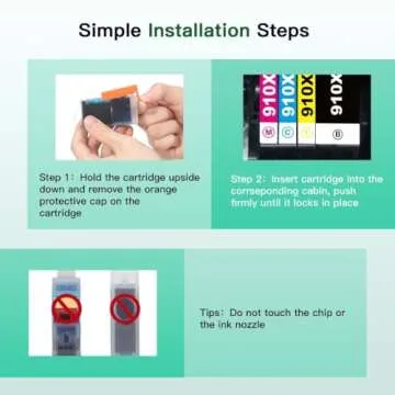 Acaves 910XL Ink Cartridge for HP OfficeJet Pro 4-Pack