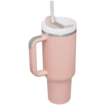 Stanley Quencher H2.0 FlowState Tumbler for All Drinks, Pink Dusk, 40oz