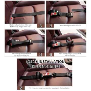 NLW Cushion Bump Strap-2025 New Seat Adjuster for Mother-Prevent The Abdomen from Stress（Black）
